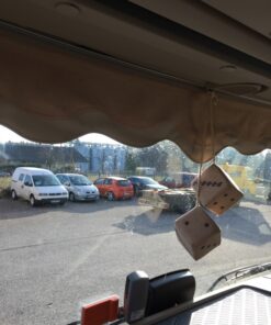 Dekowürfel mit Stick 10×10 aus Wildleder