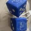 Dekowürfel mit Stick 10×10 aus Wildleder