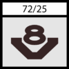 72/25 Nahtfarbe braun