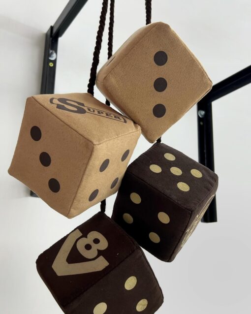 Dekowürfel mit Druck 10x10 aus Wildleder – Bild 6