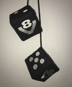 Dekowürfel mit Stick 12 x 12 aus Wildleder