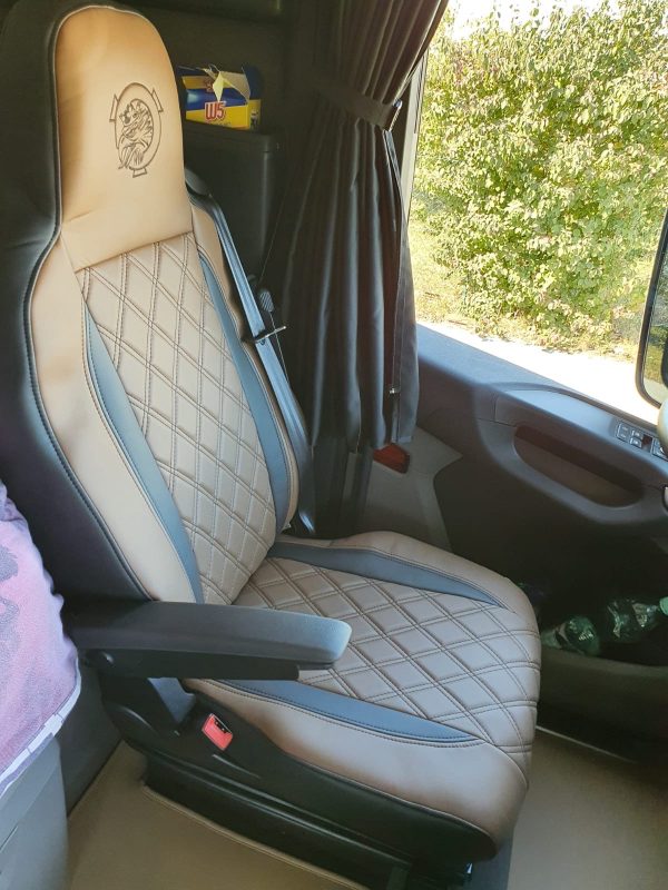 Sitzbezüge passend für SCANIA Fahrerseite Recaro Beifahrersitz Klappstuhl