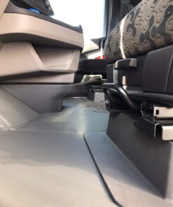 Kunstleder Tunnel Glatt/ Gestickt passend für SCANIA S New Generation Beifahrersitz Klappstuhl mit Kleiner Abdeckung