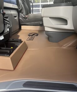 Kunstleder Tunnel Glatt/ Gestickt passend für SCANIA S New Generation Beifahrersitz Klappstuhl mit Kleiner Abdeckung