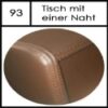 93 Tisch mit einer Naht
