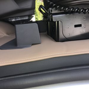 Sitzsockelverkeidung Holz/Plüsch passend für SCANIA S New Generation Beifahrersitz Klappstuhl