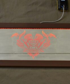 Rückwandspiegel mit Beleuchtung, 24V, 26 x 72 cm