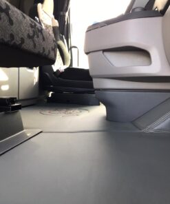 Kunstleder Tunnel Glatt/ Gestickt passend für SCANIA S New Generation Beifahrersitz Klappstuhl mit Kleiner Abdeckung