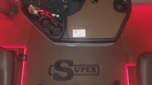 Kunstleder Tunnel Glatt/ Gestickt passend für SCANIA S New Generation Beifahrersitz Klappstuhl mit Kleiner Abdeckung – Bild 19