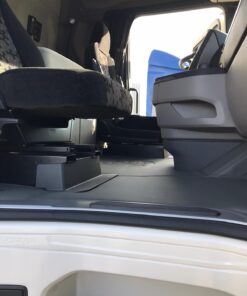 Kunstleder Tunnel Glatt/ Gestickt passend für SCANIA S New Generation Beifahrersitz Klappstuhl mit Kleiner Abdeckung