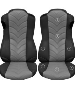 Sitzbezüge Glatt/Gesteppt passend für ACTROS MP-4/5 Bj ab 2013 Beifahrersitz Klappstuhl