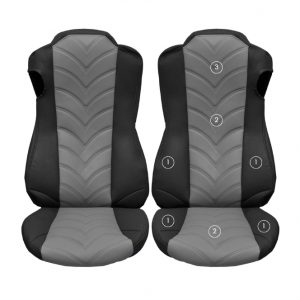 Sitzbezüge Glatt/Gesteppt passend für ACTROS MP-4 Bj ab 2013 Beifahrersitz Klappstuhl