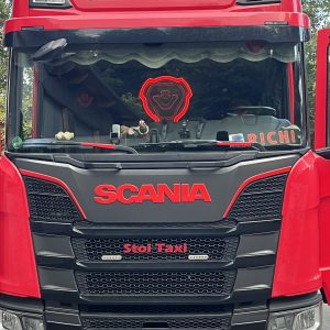Beleuchtete Hinterwand passend für Scania/ R New Generation mit Druck