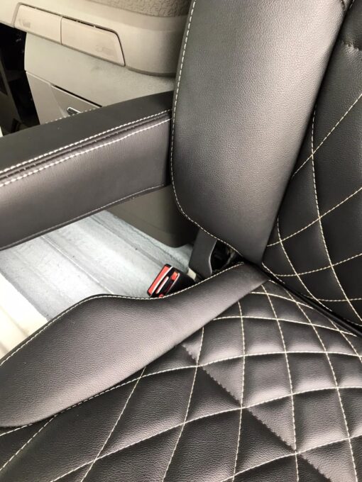 Sitzbezüge passend für SCANIA Fahrerseite Recaro Beifahrersitz Klappstuhl – Bild 3