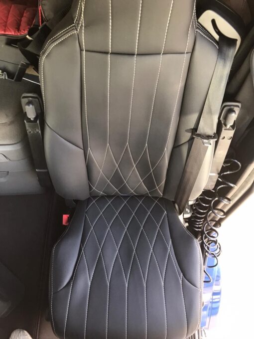 Sitzbezüge passend für SCANIA Fahrerseite Recaro Beifahrersitz Klappstuhl – Bild 5