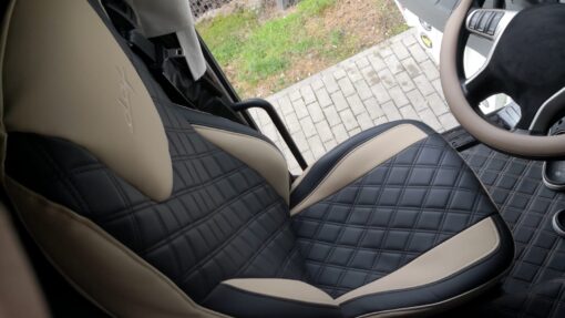 Kunstleder Sitzbezüge Glatt/Gesteppt passend für DAF-106 – Bild 6