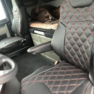 Sitzbezüge passend für DAF XG/XG+ Beifahrersitz Klappstuhl ohne Tisch