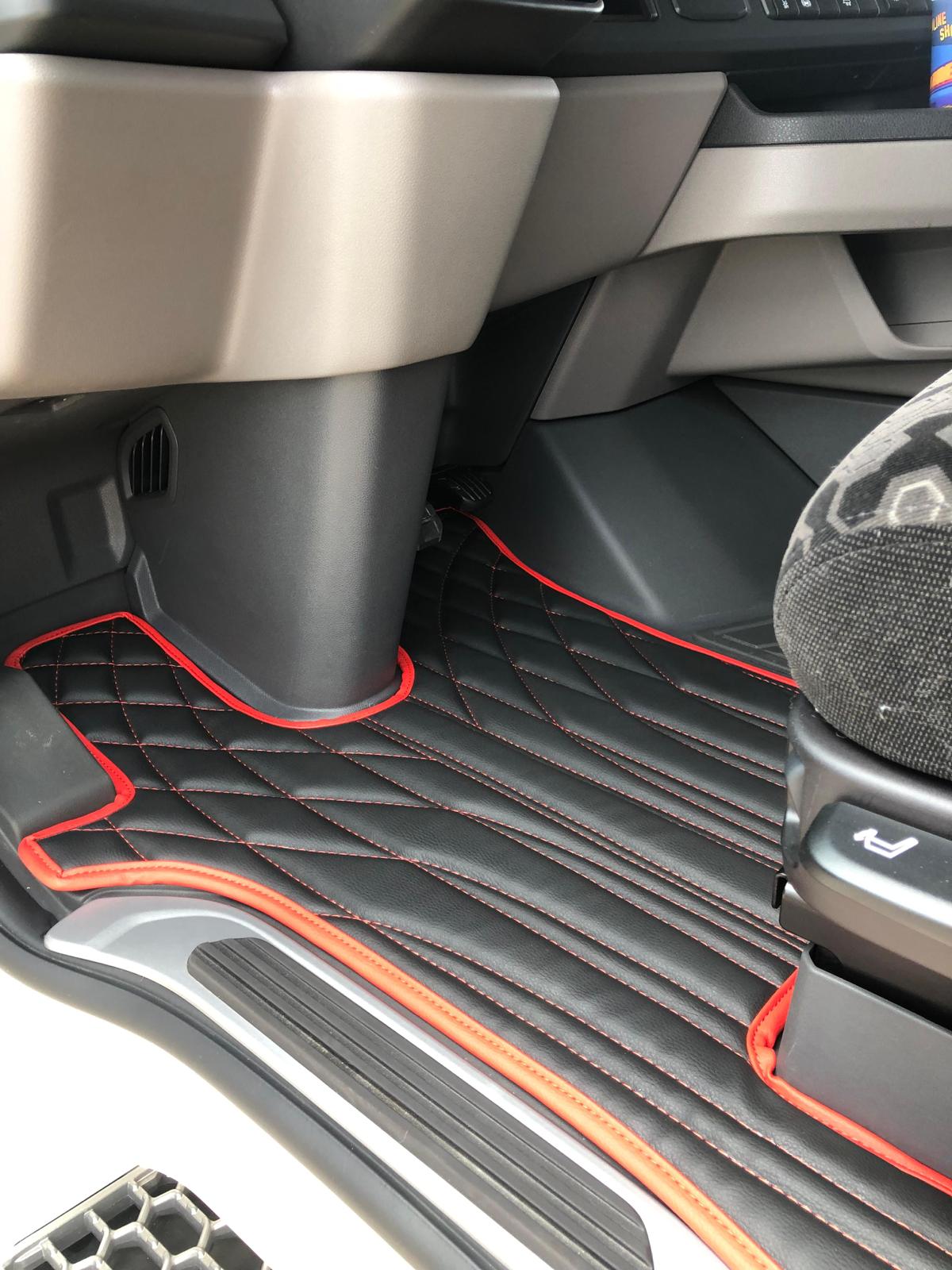 Plüsch Fußmatten passend für SCANIA R New Generation Beifahrersitz  Luftgefedert unter die Leisten