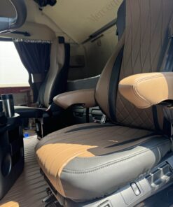 Sitzbezüge passend für ACTROS MP4/5 Beifahrersitz Klappstuhl - 12 cm Kopfstütze
