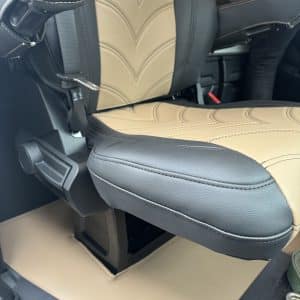 Sitzbezüge passend für ACTROS MP/5 Beifahrersitz Klappstuhl - 12 cm Kopfstütze