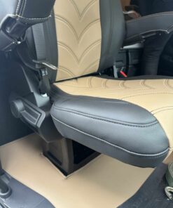 Sitzbezüge passend für ACTROS MP4/5 Beifahrersitz Klappstuhl - 12 cm Kopfstütze