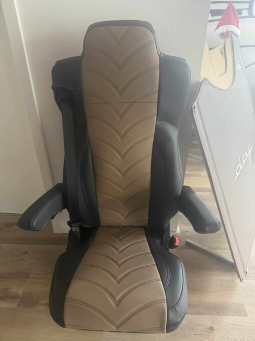 Sitzbezüge passend für ACTROS MP4/5 Beifahrersitz Klappstuhl - 12 cm Kopfstütze – Bild 5