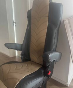Sitzbezüge passend für ACTROS MP4/5 Beifahrersitz Klappstuhl - 12 cm Kopfstütze