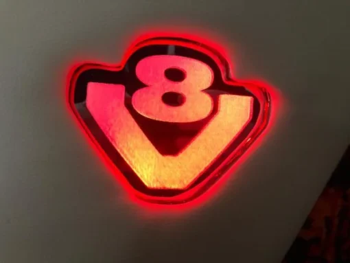 Türverkleidung Scania R/S New Generation mit Beleuchtung und Lasergravur / mit Plüsch Kante – Bild 2