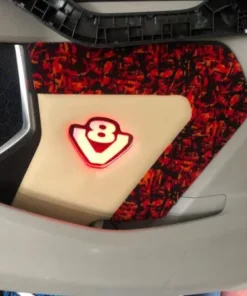 Türverkleidung Scania R/S New Generation mit Beleuchtung und Lasergravur / mit Plüsch Kante