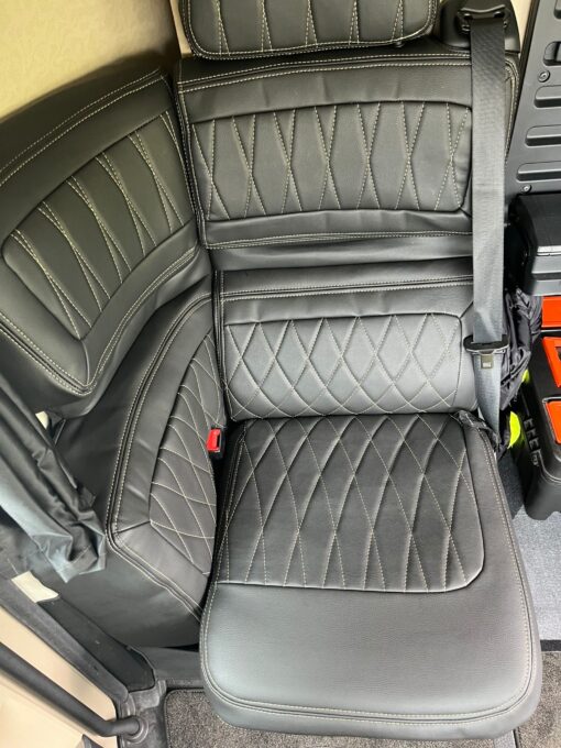 Sitzbezüge passend für ACTROS MP4/5 Beifahrersitz mit Sitzecke – 8 cm Kopfstütze – Bild 5