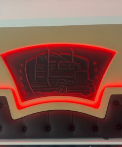 Hinterwand mit Druck und mit Knöpfen passend für Scania S/R