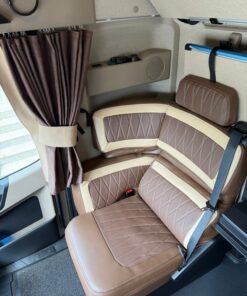 Sitzbezüge passend für ACTROS MP4/5 Beifahrersitz mit Sitzecke – 12 cm Kopfstütze