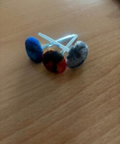 Alternative view of Knöpf überzogen mit Plüsch 18 mm mit Splint