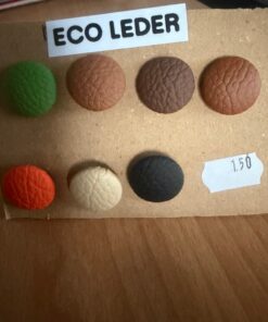 Knöpf überzogen mit Eco Leder 18 mm mit Splint