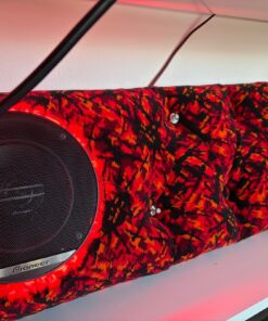 Sonnenblende passend für Volvo FH 4/5 geknöpft aus Plüsch mit 2 Lautsprechern