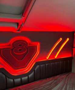 Hinterwand geknöpft mit Druck Beleuchtung passend für Scania S/R New Generation