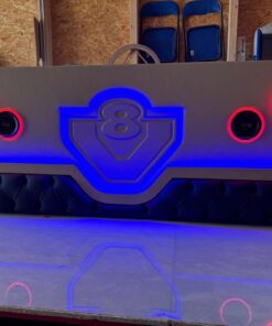 Hinterwand mit Druck und Beleuchtung passend für Scania S/R New Generation mit 4 Lautsprechern