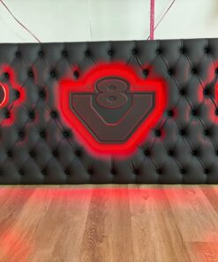 Hinterwand geknöpft mit Druck +Lautsprechern passend für Scania S/R New Generation 9 Hinterwand geknöpft mit Druck +Lautsprechern passend für Scania S/R New Generation